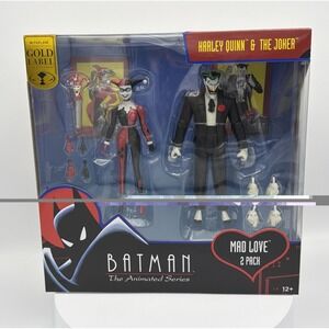 McFarlane Harley Quinn & Joker 2-Pack New Batman Animated Series Mad Love Joker